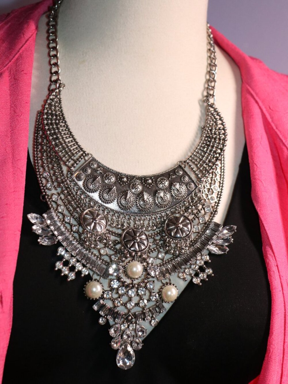 Boho Tribal Statement Bib Necklace